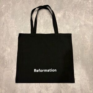 REFORMATION Canvas Big Logo Tote Shopper Bag